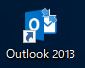 【Microsoft Outlook 2013】を起動します。