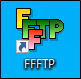 FFFTPを起動します。